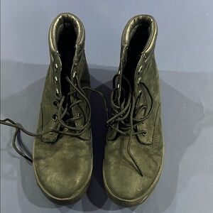 Women’s Black Lace-Up Boots